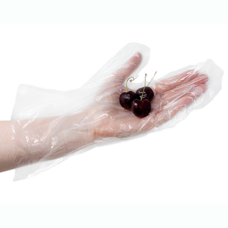 Kleen Chef Poly Disposable Gloves, High Density Polyethylene, OneSize, 525 PK BL-KCFS-MS-HDPE-CLDG-03